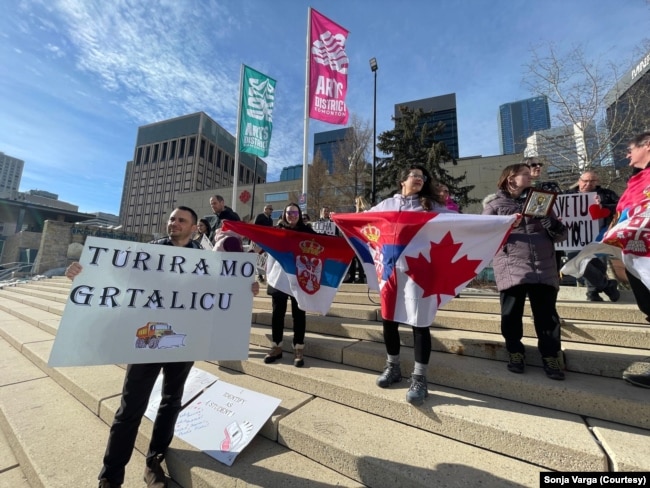 Skup podrške studentima u Edmontonu, 1. mart 2025.