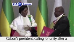 VOA60 Africa- Ali Bongo is sworn back in as Gabon's president