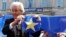 FILE - Dutch far-right Freedom Party leader Geert Wilders holds a star he cut from a European Union flag during a Eurosceptic rally in front of the EU Parliament in Brussels, Belgium, May 20, 2014.