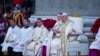 Pope Francis presides over the Christmas Eve Mass in St. Peter's Basilica at The Vatican, Dec. 24, 2024, after opening the basilica's Holy Door marking the start of the Catholic jubilar year 2025.