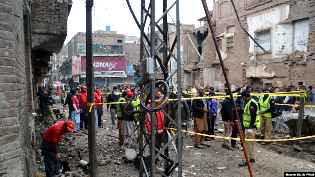 Ledakan Bom di Peshawar Kala Bari, 5 Januari 2019. (Foto: dok).