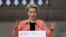 European Commission President Ursula von der Leyen delivers a speech during the plenary session of the Artificial Intelligence (AI) Action Summit at the Grand Palais in Paris, France, Feb. 11, 2025. 