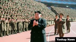 မြောက်ကိုရီးယားခေါင်းဆောင် Kim Jong-un။ 