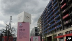 Buildings for Team USA at the Olympic Village July 15, 2024 in Saint-Denis, outside Paris.