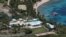 Facilities at Little St. James Island, one of the properties of financier Jeffrey Epstein, are seen in an aerial view, near Charlotte Amalie, St. Thomas, U.S. Virgin Islands, July 21, 2019. 