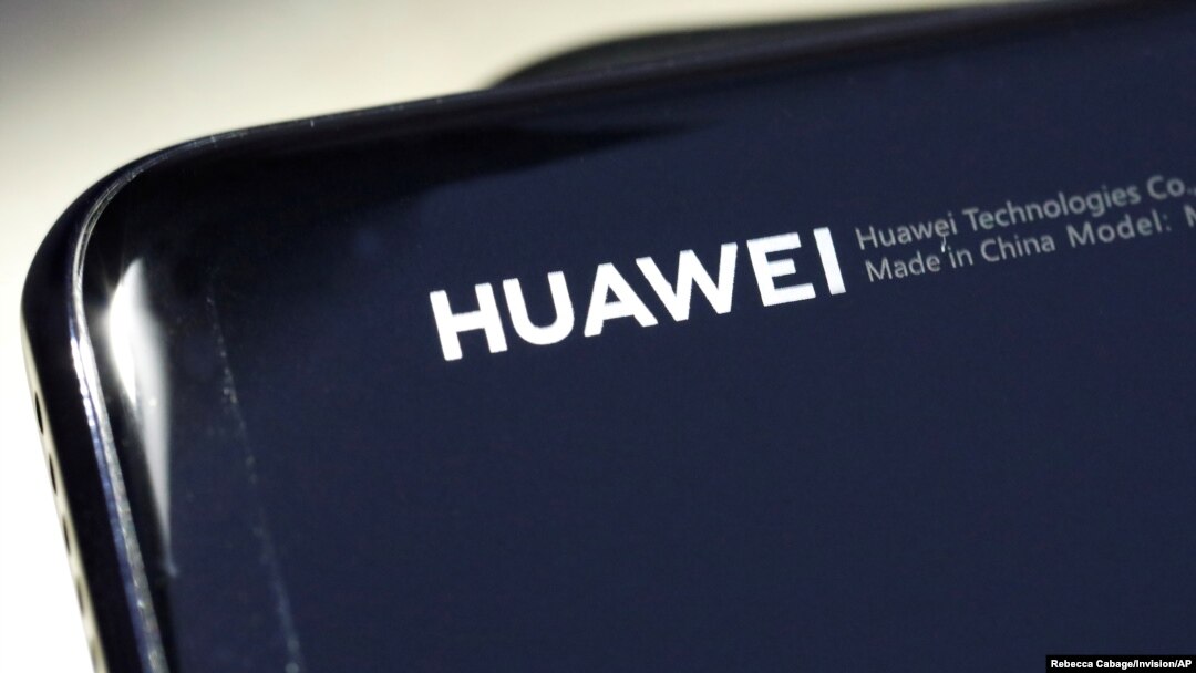 Perangkat Huawei di Manhattan, New York, 22 Juli 2019.