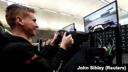 FILE PHOTO: Esports - Renault F1 Esports Facility Tour - Whiteways Technical Centre, Enstone, Britain - November 25, 2019. Jarno Opmeer, F1 Esports driver for Renault Sport Team smiles. 