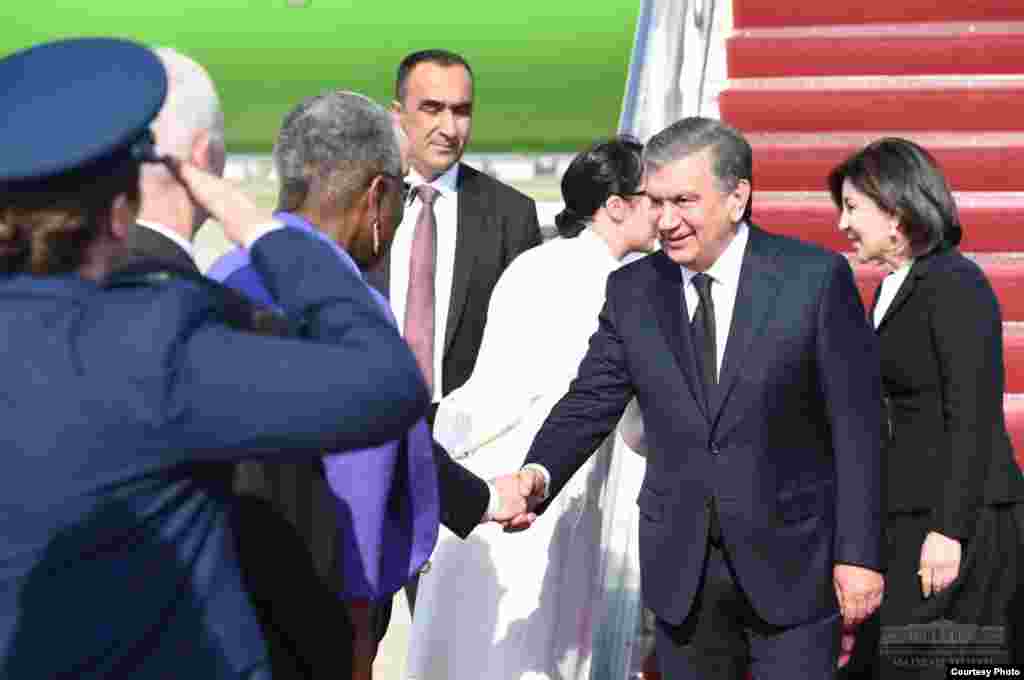 O&#39;zbekiston rahbari Shavkat Mirziyoyev samolyoti Qo&#39;shma Shtatlarning Merilend shtatidagi Endryus harbiy havo bazasiga qo&#39;ngan. 14-may, 2018-yil