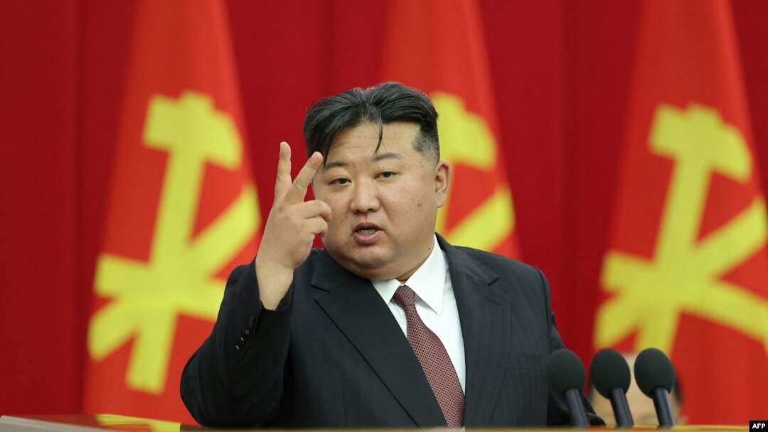 This undated photo released from North Korea's official Korean Central News Agency (KCNA) via KNS on July 2, 2024 shows North Korean leader Kim Jong Un attending the Enlarged Meeting of the 10th Plenary Meeting of the 8th Central Committee of the Workers' Party of Korea.