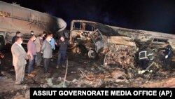 埃及艾斯尤特省發生嚴重交通事故。當局人員14日在現場進行調查。