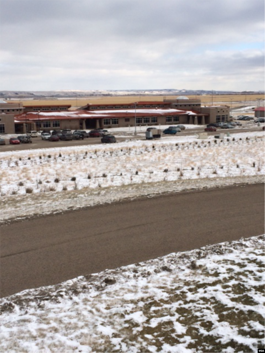 Sitting Bull College di Fort Yates, North Dakota (1/12). (Aru Pande/VOA)