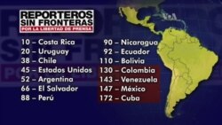 Libertad de prensa en Latinoamérica en riesgo