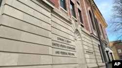 The Edward J. Devitt U.S. Courthouse and Federal building is seen, where two men on trial face human smuggling charges, Nov. 18, 2024, in Fergus Falls, Minn.