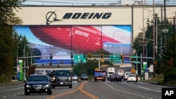 Suasana di dekat pabrik produksi pesawat Boeing di Everett, Washington, 1 Oktober 2020. (Foto: dok).