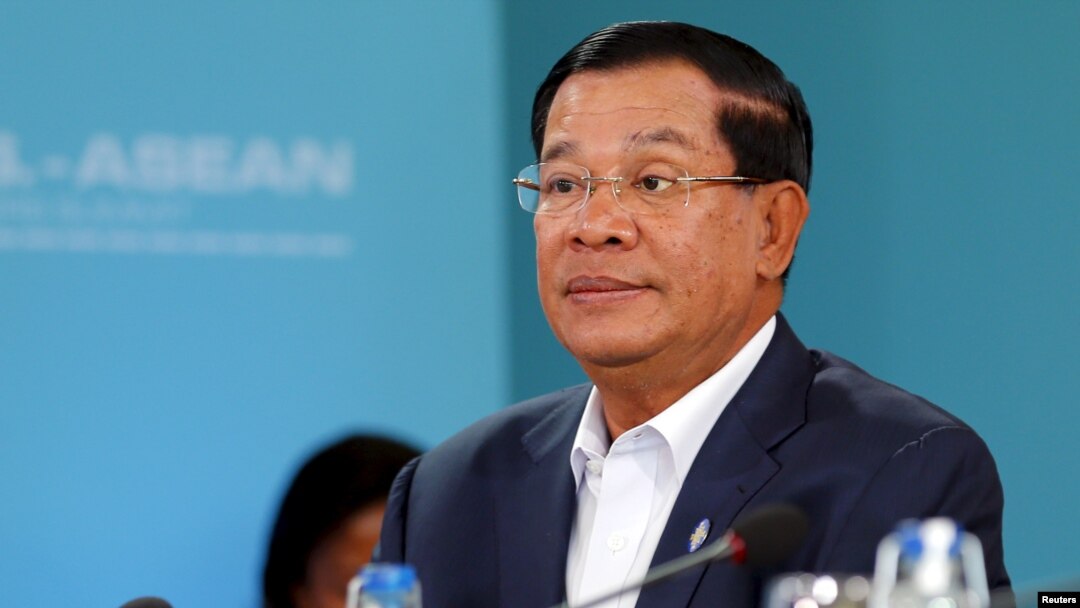 Thủ tướng Campuchia Hun Sen trong một cuộc họp của ASEAN hồi tháng 2, 2016.