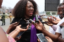Maggie Kathewera Banda led Friday’s protests in Blantyre, Malawi, and is executive director of a lobby group, Women’s Manifesto.(Lameck Masina/VOA)