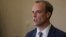 Bộ trưởng Ngoại giao Anh Dominic Raab họp báo hồi tháng 1/2021.