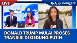 Laporan VOA untuk Metro TV: Donald Trump Mulai Proses Transisi di Gedung Putih