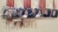 An artist rendering shows Supreme Court Justices from left, Sonia Sotomayor, Stephen Breyer, Clarence Thomas, Antonin Scalia, Chief Justice John Roberts, Anthony Kennedy, Ruth Bader Ginsburg, Samuel A. Alito, and Elena Kagan inside Supreme Court in Washin