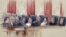 An artist rendering shows Supreme Court Justices from left, Sonia Sotomayor, Stephen Breyer, Clarence Thomas, Antonin Scalia, Chief Justice John Roberts, Anthony Kennedy, Ruth Bader Ginsburg, Samuel A. Alito, and Elena Kagan inside Supreme Court in Washin