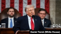 2026年2月24日，特朗普总统在国会大厦众议院大厅发表国情咨文演讲。