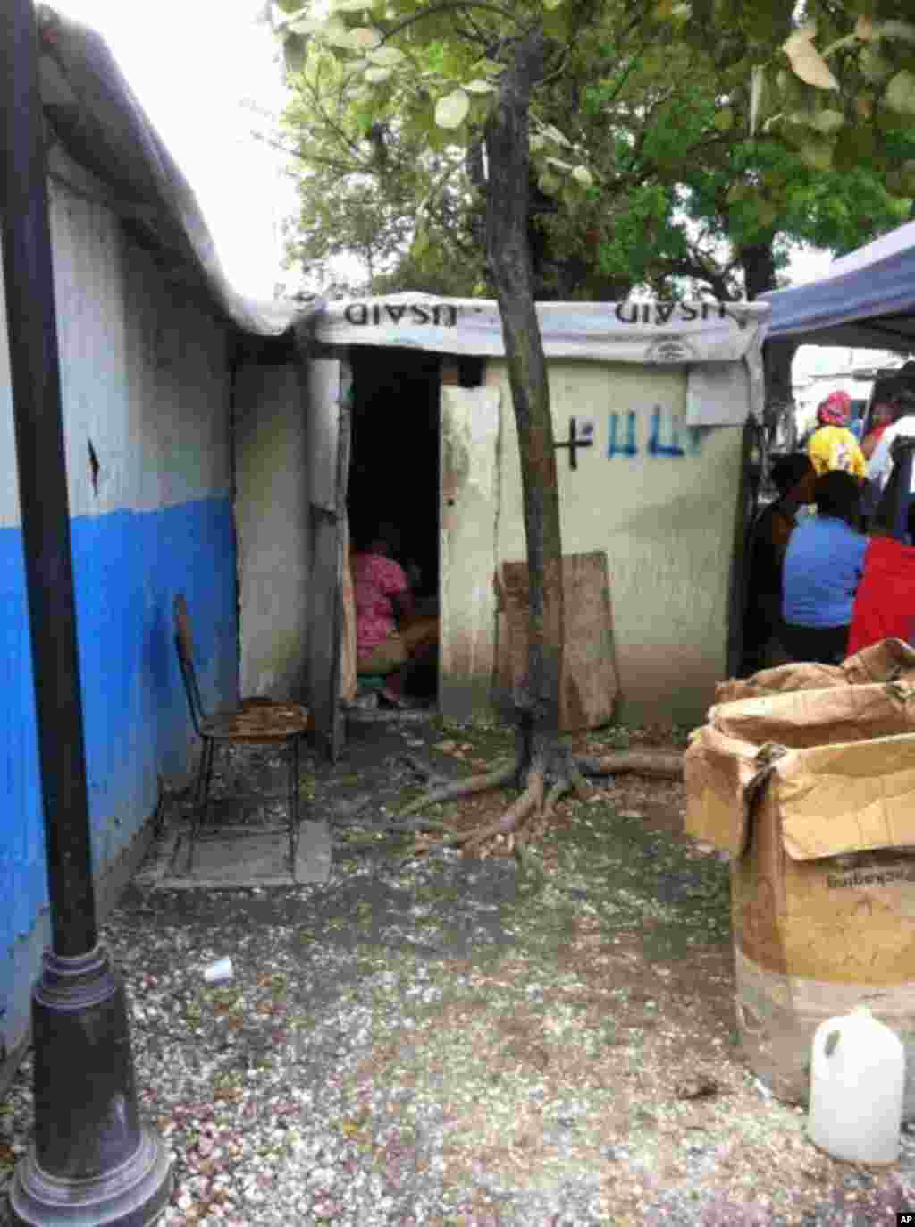 A look inside a tent city in downtown Port-au-Prince