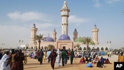 Vue d'une mosquée au Sénégal.