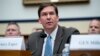 FILE - Secretary of the Army Mark Esper speaks during a House Armed Services Committee budget hearing on Capitol Hill in Washington, April 2, 2019.