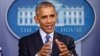 FILE - President Barack Obama speaks during a news conference in the briefing room of the White House in Washington, Dec. 16, 2016.