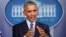 FILE - President Barack Obama speaks during a news conference in the briefing room of the White House in Washington, Dec. 16, 2016.