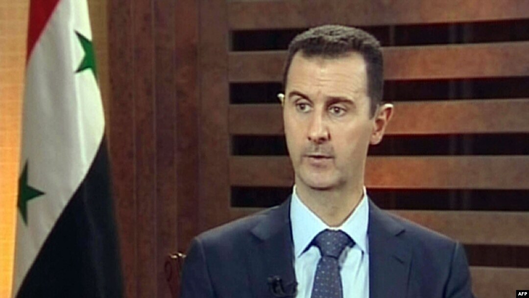 Sirijski predsednik Bašar al-Asad tokom intervjua za režimsku privatnu sirijsku TV stanicu Adunija