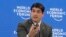 FILE - The president of Costa Rica Carlos Alvarado Quesada participates in a session at the annual meeting of the World Economic Forum in Davos, Switzerland, Jan. 22, 2019. 