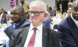 FILE - Economist John Robertson attends an event in Harare, in March 2020. (Columbus Mavhunga/VOA)