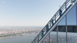 纽约最新冒险景点，高楼空中悬垂体验