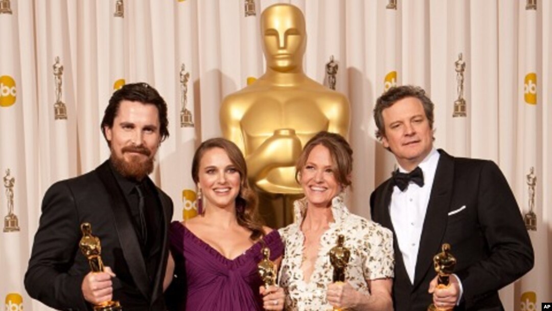 Christian Bale, Oscar® winner for Performance by an Actor in a Supporting Role for his role in “The Fighter”; Natalie Portman, Oscar® winner for Performance by an Actress in a Leading Role for her role in “Black Swan”; Melissa Leo, Oscar® winner for Perfo