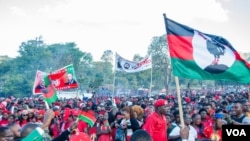 Thousands of suppoters attended political rallies in lead up to the fresh polls. (Lameck Masina/VOA)