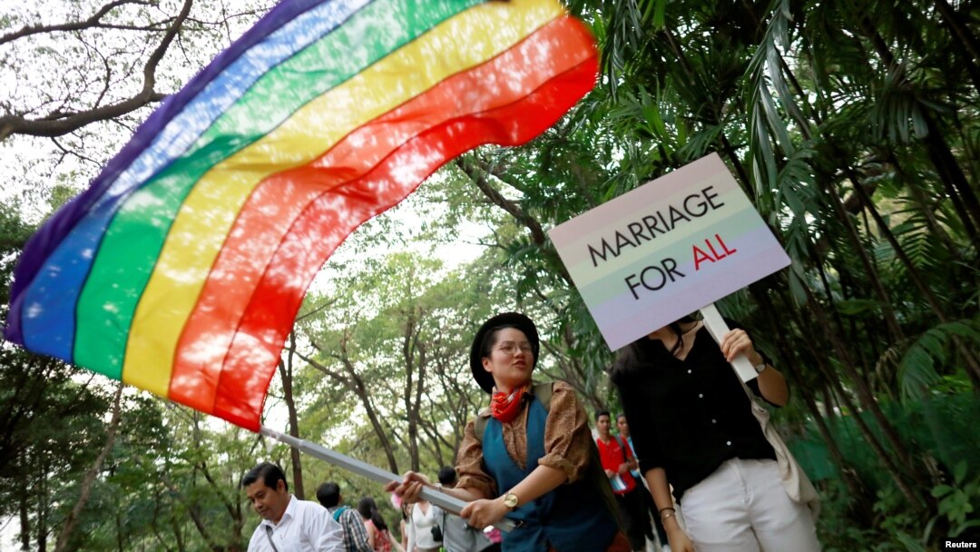 Thai LGBT community participates in Gay Freedom Day Parade in Bangkok, Thailand November 29, 2018. 