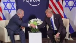 Arriving at Davos Summit, Trump Threatens to Cut Aid to Palestinians