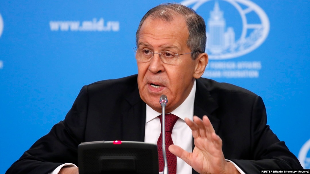 Menteri Luar Negeri Rusia Sergey Lavrov berbicara di Moskow (foto: dok). 