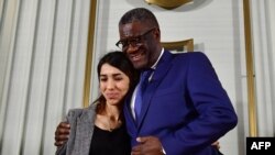 Dr. Mukwege na Nadia Murad baherewe hamwe agashimwe Nobel k'amahoro