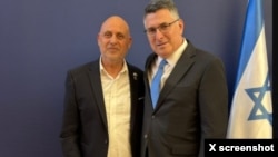 Yehuda Ben Yosef û Wezîrê Derve yê Îsraîlê Gideon Saar