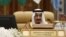 FILE - Saudi King Salman bin Abdulaziz attends the final session of the South American-Arab Countries summit, in Riyadh on Nov. 11, 2015.