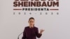 La presidenta electa de México, Claudia Sheinbaum, habla durante una conferencia de prensa en la Ciudad de México, el 11 de junio de 2024.