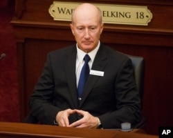 Idaho Sen. Dan Foreman, R-Moscow, waits for the State of the State address inside the house chambers at the state Capitol building, on Jan. 9, 2017, in Boise, Idaho. (AP Photo/Otto Kitsinger, File)