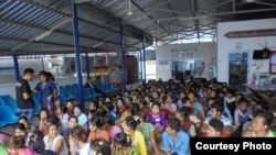 Burmese Migrants arrested in Maesod.