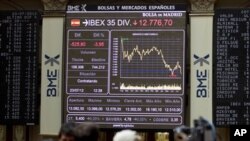 投資者憂慮西班牙經濟前景觸發全球股市下跌