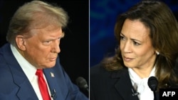 Donald Tramp i Kamala Haris (Foto: AFP/Saul Loeb)