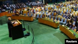 هیئت نمایندگی آمریکا هنگام سخنرانی مسعود پزشکیان سالن مجمع عمومی سازمان ملل را ترک کرد (چهارشنبه اول مهر)