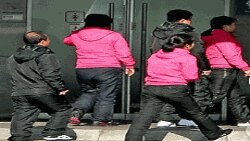 송환을 기다리고 있는 북한인들