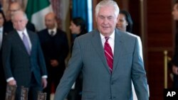 Le secrétaire d'Etat Rex Tillerson lors d'une réunion à Washington, le 14 décembre 2017.